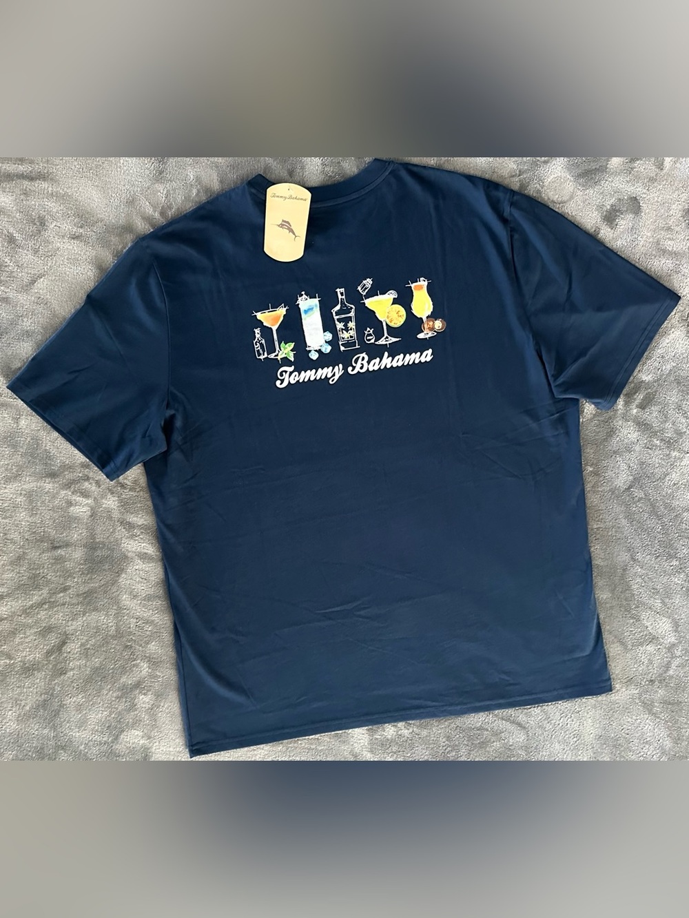 Tommy Bahama Men’s TROPICAL COCKTAIL T-shirt XL Navy Blue NWT Tequila Margarita